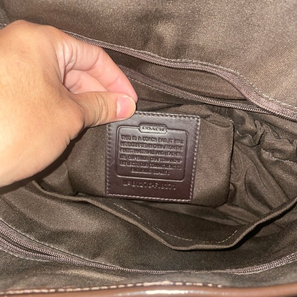 Coach signature logo bag coach messenger bag coach laptop y2k travel work bag - Picture 2 of 14